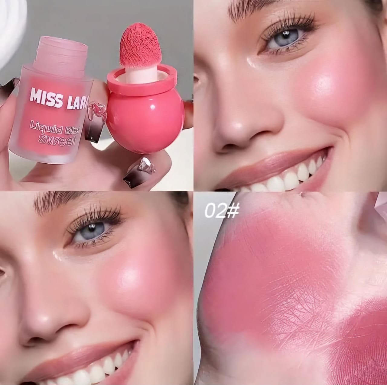 Soft & Natural Cheek Color - Liquid Blush for a Healthy Glow (set of 6)