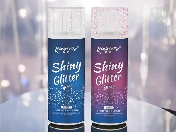Shiny Glitter Spray – 120ml | Silver, Pink & Gold | Multi-Use, Long-Lasting Sparkle for Hair, Body & Clothes