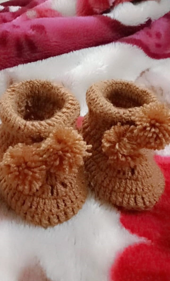 Adorable Crochet Baby Shoes for Winter(Made on Order and choice)