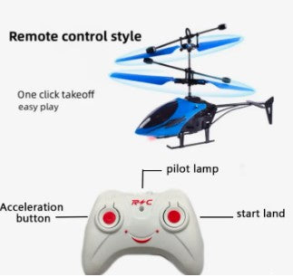 Mini RC Helicopter for Kids - Rechargeable, Safe, and Fun Remote Control Toy