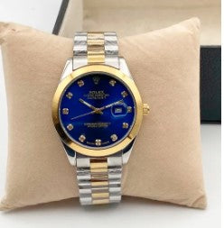 Elegant Stainless Steel Watch for Men - Luxury Business Timepiece with Vintage Touch and Quartz Movement, Perfect for Couples