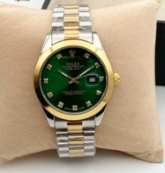 Elegant Stainless Steel Watch for Men - Luxury Business Timepiece with Vintage Touch and Quartz Movement, Perfect for Couples